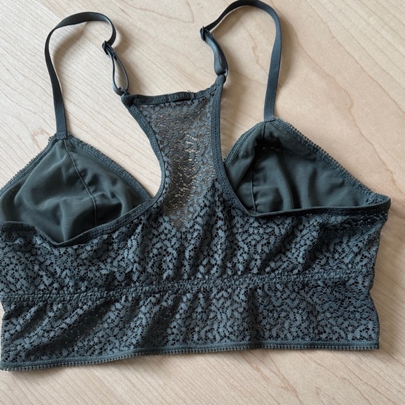 Bundle: Free People & DKNY Lace Bralettes - Teal & Olive Green XS/S - Picture 9 of 12